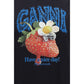 Ganni Black Cotton T-Shirt