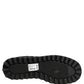 Dolce & Gabbana Black Quilted Effect Mid Calf Boots Shoes