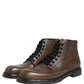 Dolce & Gabbana Brown Perugino Leather Men Ankle Boots Shoes