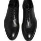 Dolce & Gabbana Black Leather Men Oxford Dress Formal Shoes