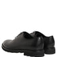 Dolce & Gabbana Black Leather Men Oxford Dress Formal Shoes