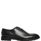 Dolce & Gabbana Black Leather Men Oxford Dress Formal Shoes