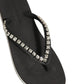 Dolce & Gabbana Black Embellished Rubber Flip Flops Men Shoes