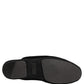 Dolce & Gabbana Black Suede Slides Flat Slipper Men Shoes