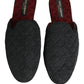 Dolce & Gabbana Black Floral Brocade Slides Slippers Shoes