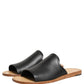 Dolce & Gabbana Brown Leather Slides Sandals Flats Men Shoes