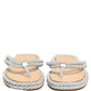 Dolce & Gabbana Silver Rope Slides Sandals Flip Flops Shoes