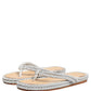 Dolce & Gabbana Silver Rope Slides Sandals Flip Flops Shoes