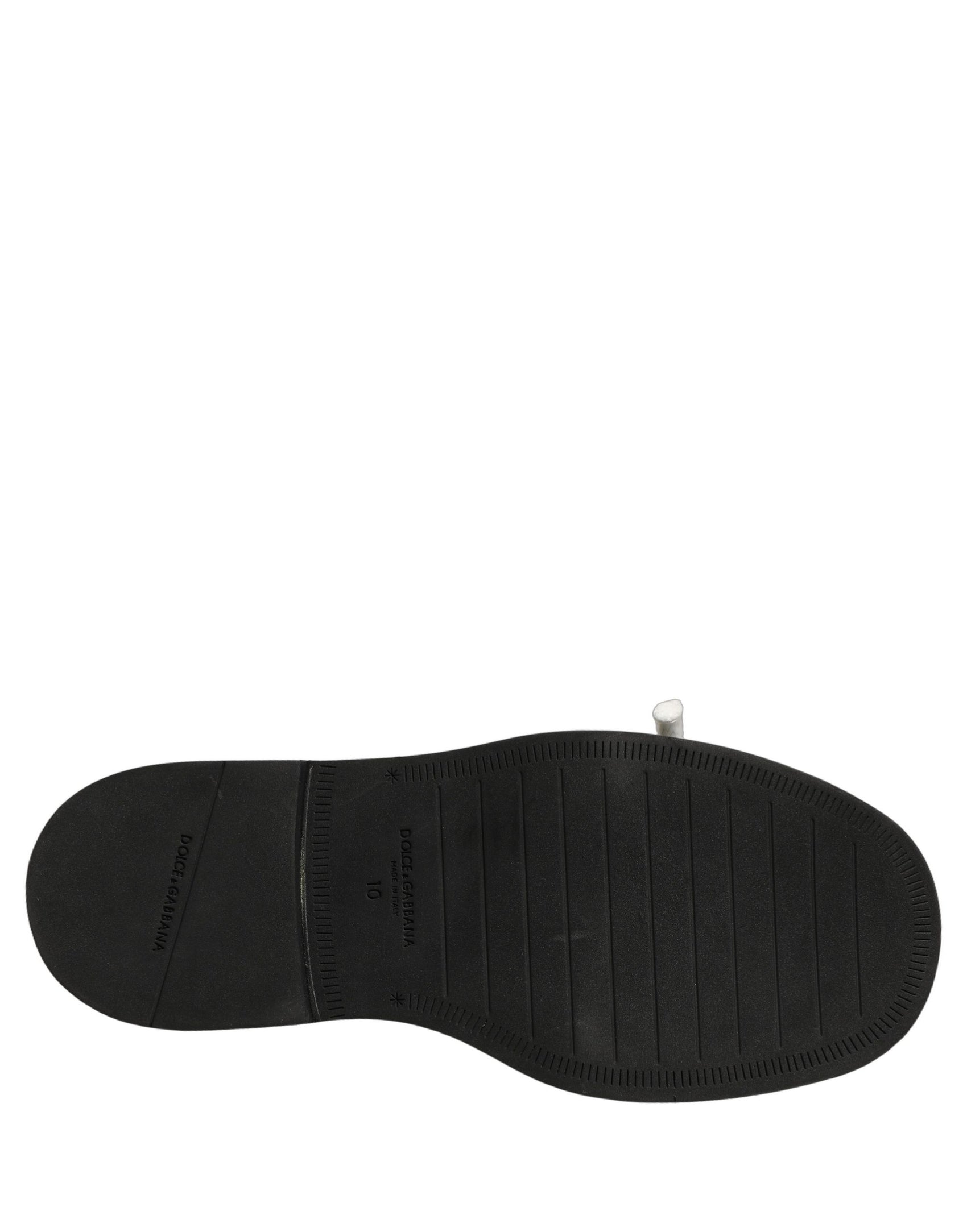 Dolce & Gabbana Brown Leather Slip On Flat Sandals Men Shoes
