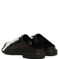 Dolce & Gabbana Brown Leather Slip On Flat Sandals Men Shoes