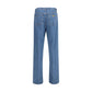 Valentino Blue Cotton Straight-Leg Jeans