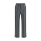 Valentino Gray Wool Oves Aries Dress Pants