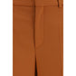 Chloé Orange Cotton Flared Pants