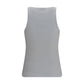 Ganni White Cotton Sleeveles T-Shirt