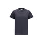 Ganni Black Cotton T-Shirt