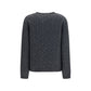 Valentino Gray Wool Oves Aries Sweatshirt