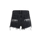 Alexander Wang Black Cotton Bermuda Shorts
