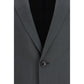 Valentino Gray Wool Oves Aries Jacket