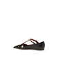 Valentino Garavani Black Goatskin Ballet Flats