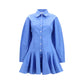 Ganni Blue Cotton Casual Dress