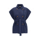 Brunello Cucinelli Blue Cotton Coat