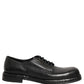Dolce & Gabbana Black Leather Lace Up Derby Dress Men Shoes