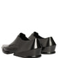 Dolce & Gabbana Dress Shiny Black Slip On Plastic Dress Shoes