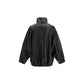 Brunello Cucinelli Black Lamb Ovis Aries Aries Leather Jacket