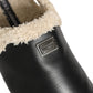 Dolce & Gabbana Beige Black Fur Shearling Slides Sandals Shoes