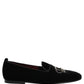 Dolce & Gabbana Black Crown Embellished Dress Loafers Shoes