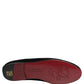 Dolce & Gabbana Black Crown Embellished Dress Loafers Shoes