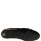 Dolce & Gabbana Black Floral Jacquard Dress Loafers Shoes