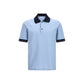 Ferragamo Blue Cotton Polo Shirt