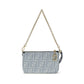 Fendi Blue Cotton Clutch Bag