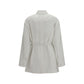Fendi White Linen Full-Length Jacket