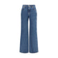 Balmain Blue Cotton Jeans Denim