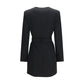 Balmain Black Wool Oves Aries Blazer