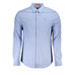Tommy Hilfiger Azure Cotton Men's Shirt