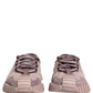 Dolce & Gabbana Pink Lace NS1 Low Top Sneaker Sports Shoes