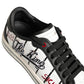 Dolce & Gabbana White Black DG Logo King Patch Low-Top Sneaker Shoes