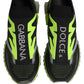Dolce & Gabbana Black Green Sorrento Low Top Sneakers Shoes
