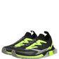 Dolce & Gabbana Black Green Sorrento Low Top Sneakers Shoes
