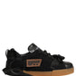 Dolce & Gabbana Black Leather Low Trainers Men Sneakers Shoes