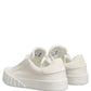 Dolce & Gabbana White Leather Low Top Lace Up Sneakers Shoes