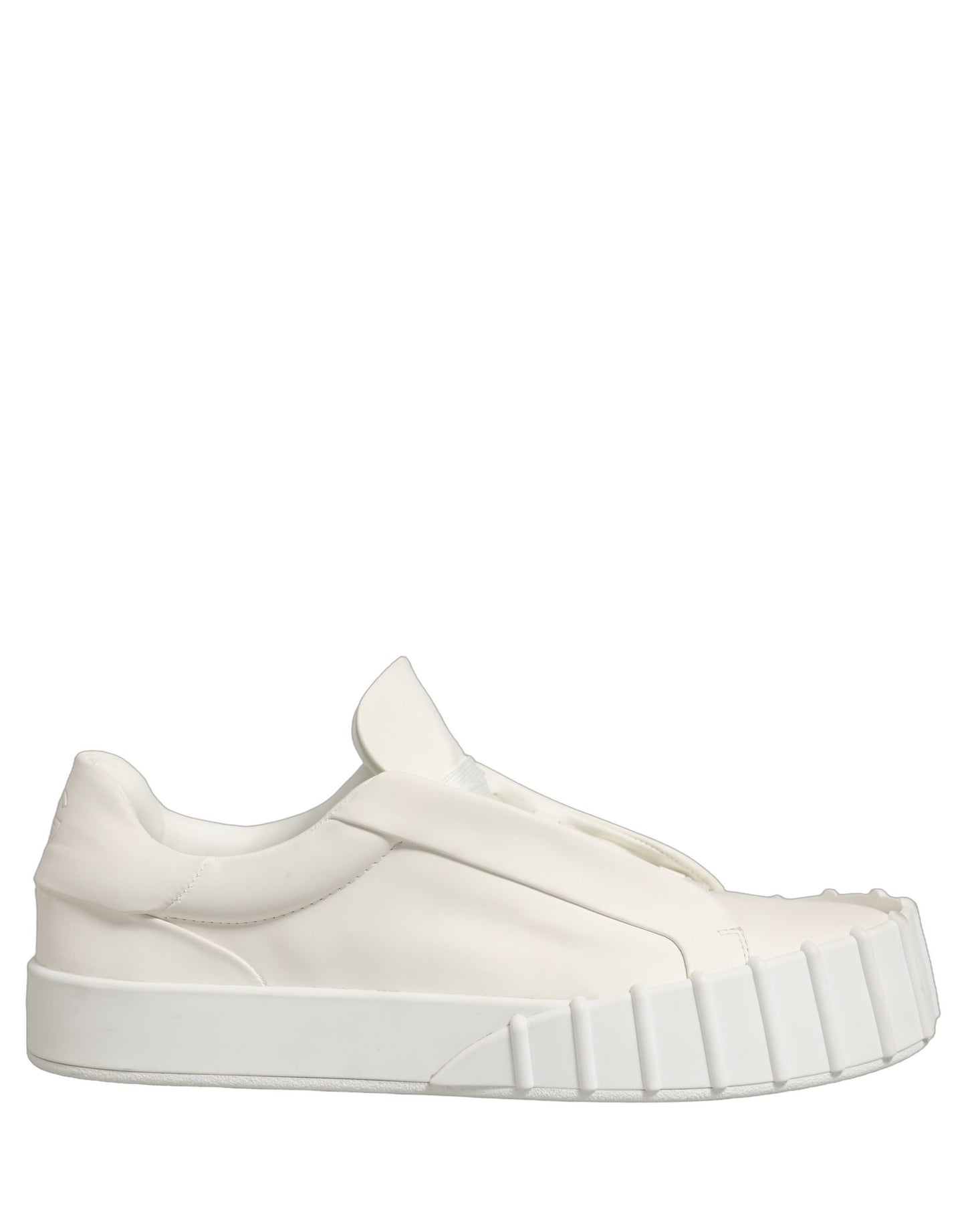 Dolce & Gabbana White Leather Low Top Lace Up Sneakers Shoes