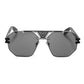 Philipp Plein Black Metal Sunglasses