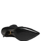 Dolce & Gabbana Black Stiletto Heels Mid Calf Boots Shoes