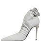 Dolce & Gabbana Gray Stretch Socks Heels Ankle Boots Shoes