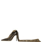 Dolce & Gabbana Gold Nylon Socks Knee High Boots Pumps Shoes
