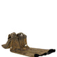 Dolce & Gabbana Gold Nylon Socks Knee High Boots Pumps Shoes